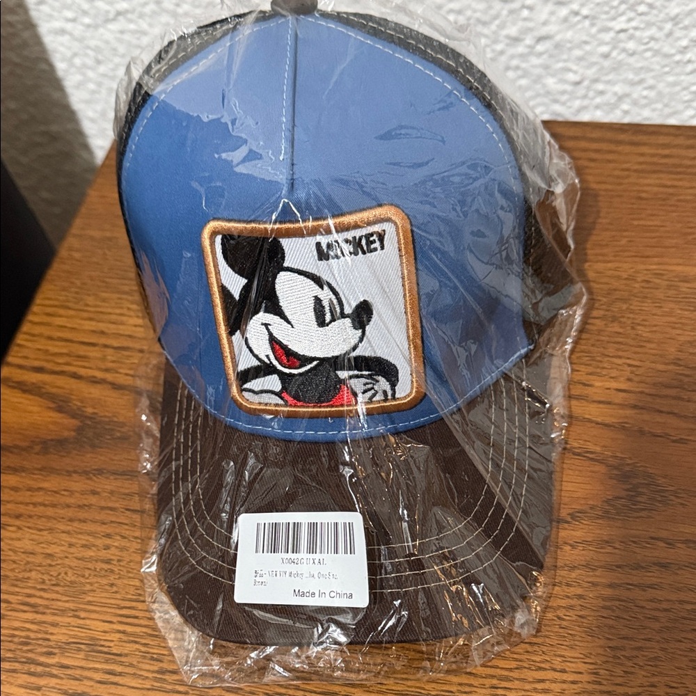 Mickey Mouse Blue and Brown Kids Cap